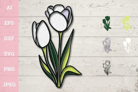 3D Layered Tulip Flowers: 3D SVG Paper Flowers Review