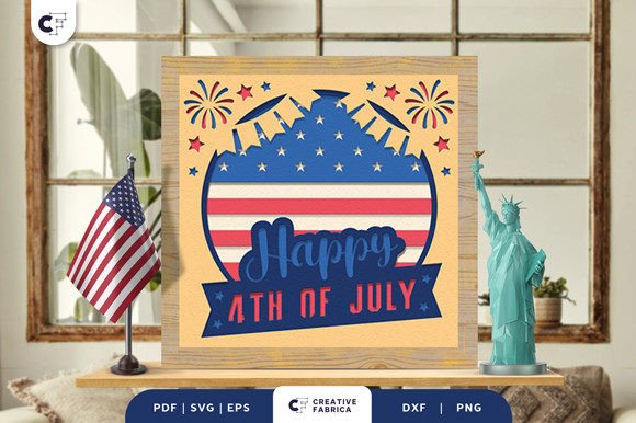 4th of July Firework 3D Layered Papercut: A 3D SVG Independence Day Review