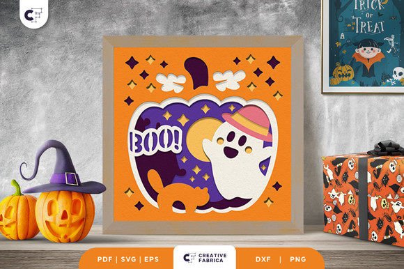 Cute Ghost 3D Shadow Box SVG Review for Sellers