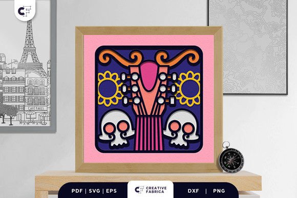 DΓa De Muertos 3D Paper Cut Shadow Box: 3D SVG Countries Review