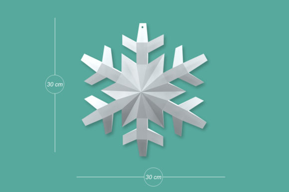 DIY Christmas Snowflake - 3d Papercraft