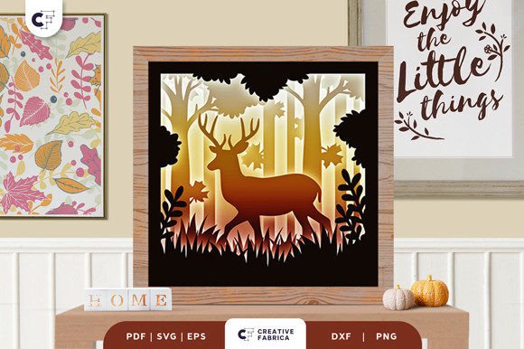 Forest Deer in the Fall 3D SVG Review for Sellers