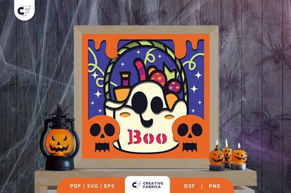 Halloween Sweets 3D Layered Paper Cut for Branding