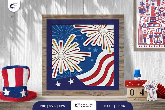 Independence Day Firework 3D Paper Cut: A 3D SVG Review for Publishers
