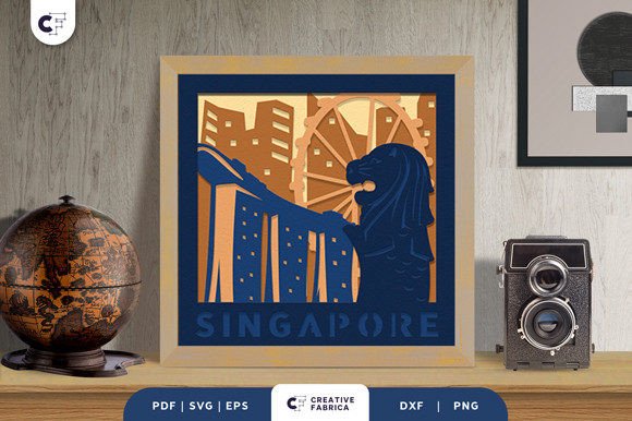 Singapore Landmark 3D Shadow Box SVG: A Designer’s Review for Real Projects