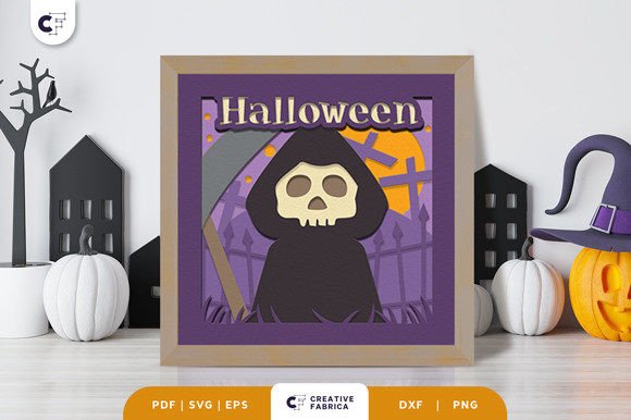 Skull Paper Cutting 3D Shadow Box SVG Review