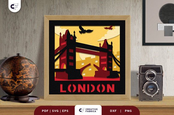 Tower Bridge 3D Shadow Box SVG Review