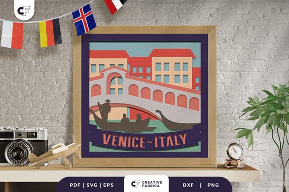 Venice Rialto Bridge 3D Shadow Box SVG Review